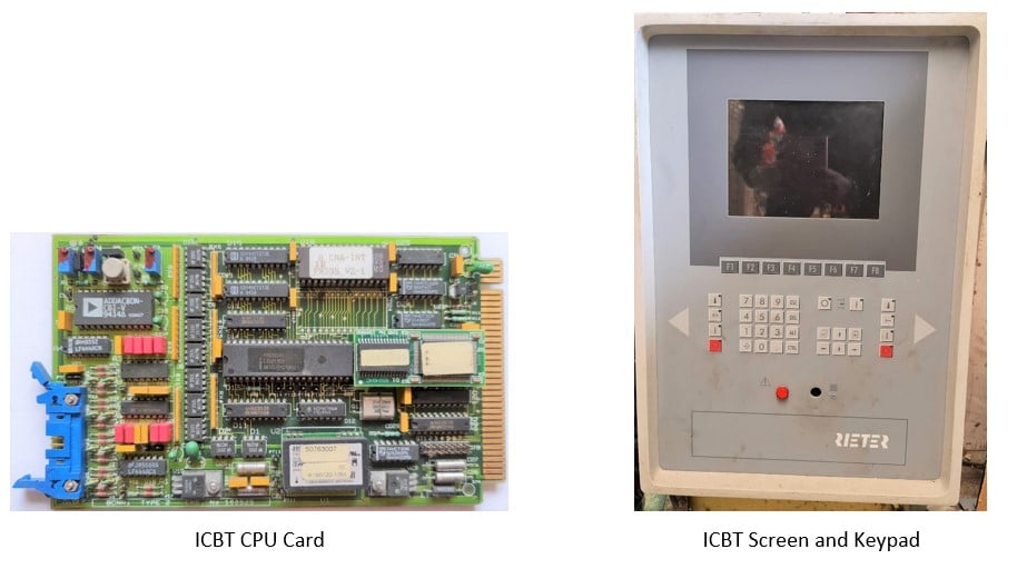 Rieter ICBT CPU Card; Rieter ICBT Screen and Keypad