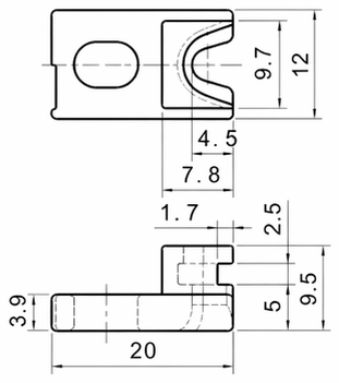 Technical drawing and dimensions for TSP 83441-00