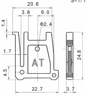 Technical drawing and dimensions for TSP 83463-AT