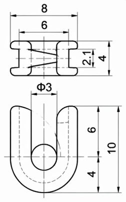 Technical drawing and dimensions for TSP 80031-00