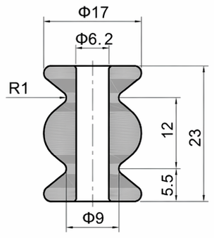 Technical drawing and dimensions for TSP 53173-60