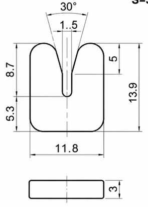 Technical drawing and dimensions for TSP 76027-00