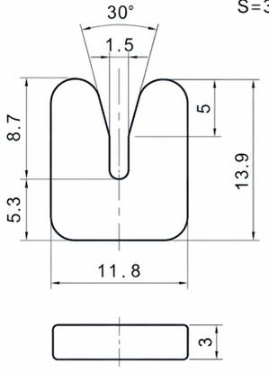 Technical drawing and dimensions for TSP 76027-00