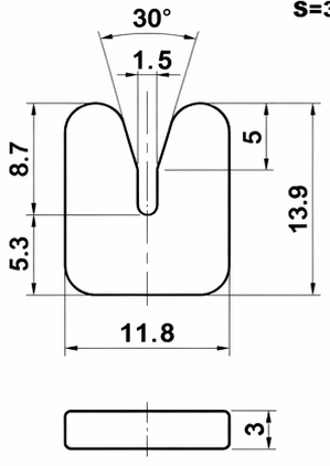 Technical drawing and dimensions for TSP 76027-00