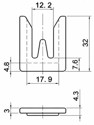 Technical drawing and dimensions for TSP 76363-00