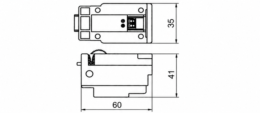 TSP-074 | RPR Yarn Cutter dimensional drawing