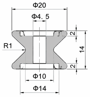 Technical drawing and dimensions for TSP 74033-00
