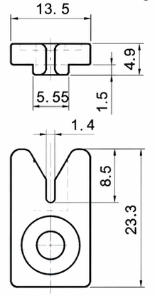 Technical drawing and dimensions for TSP 83084-00