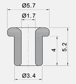 Technical drawing and dimensions for TSP 63604-18