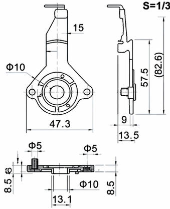 Technical drawing and dimensions for TSP JT-83241-R