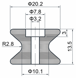 Technical drawing and dimensions for TSP 53213-00