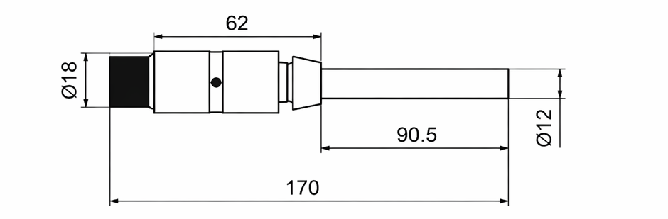 Original dimensional drawing for TSP-37 Barmag Friction Unit Spindle