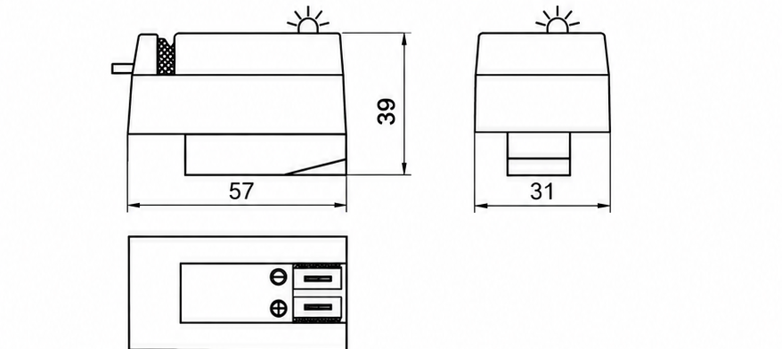 TSP-079 | Rieter ICBT Yarn Cutter dimensional drawing