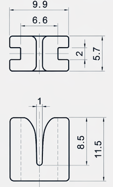 Technical drawing and dimensions for TSP 83077-00