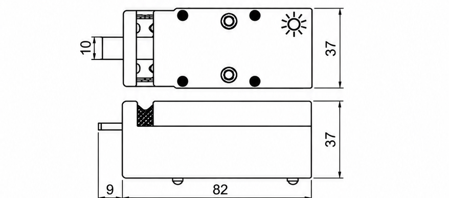 TSP-228 | Rieter ICBT Yarn Cutter dimensional drawing