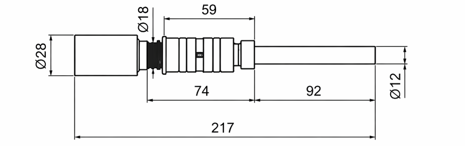 Original dimensional drawing for TSP-3B Barmag Friction Unit Spindle