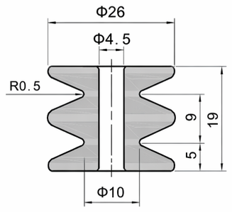 Technical drawing and dimensions for TSP 74073-00