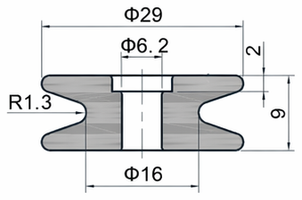 Technical drawing and dimensions for TSP 53299-60