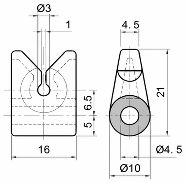 Technical drawing and dimensions for TSP 84054-00