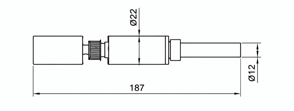 Original dimensional drawing for TSP-33 Rieter Scragg Friction Unit Spindle