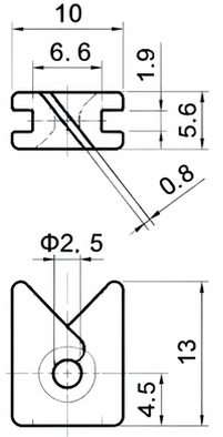 Technical drawing and dimensions for TSP 83034-00