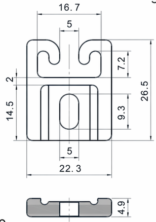 Technical drawing and dimensions for TSP 76349-00