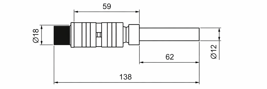 Original dimensional drawing for TSP-4 Barmag Friction Unit Spindle