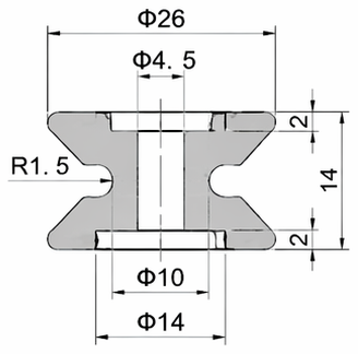 Technical drawing and dimensions for TSP 74035-00