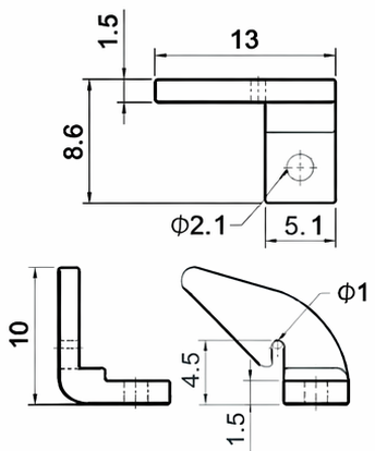 Technical drawing and dimensions for TSP 83241-01