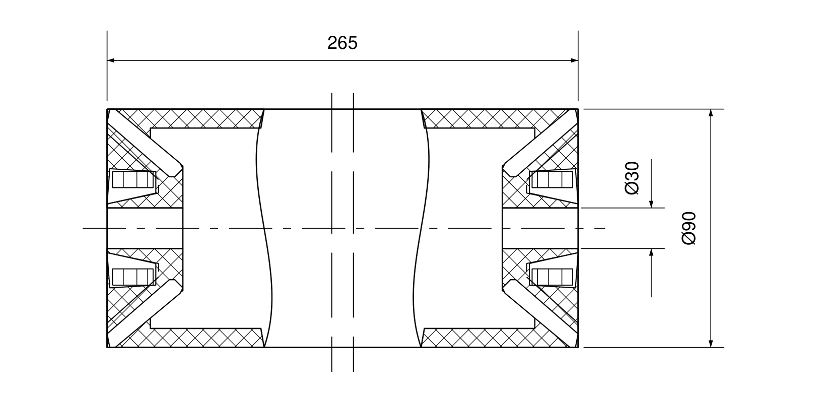 Murata • TMT 33H Bearing Version dimensional drawing