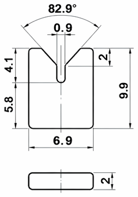 Technical drawing and dimensions for TSP 76075-00