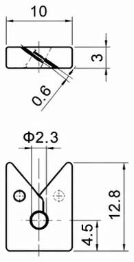 Technical drawing and dimensions for TSP 83074-02