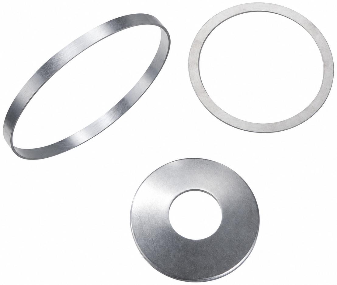 Representative metallic sealing rings and gasket configurations for spinning assemblies