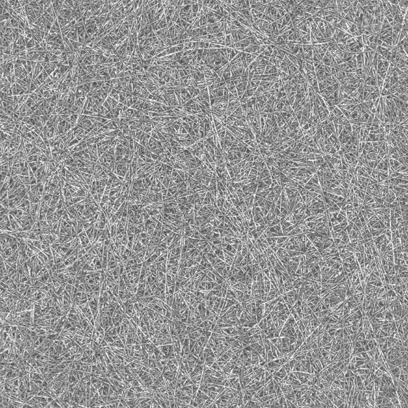 Close up of the bonded stainless steel fibre network