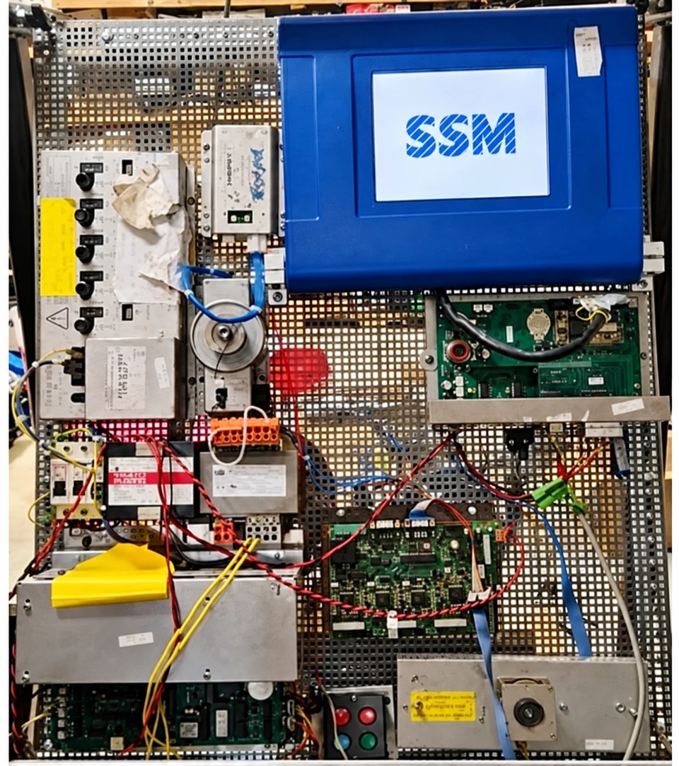 Purpose built SSM test rig with control boards and display