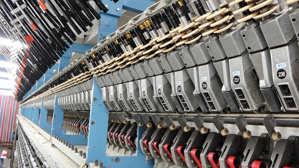 Ceramic friction discs installed on texturing machinery