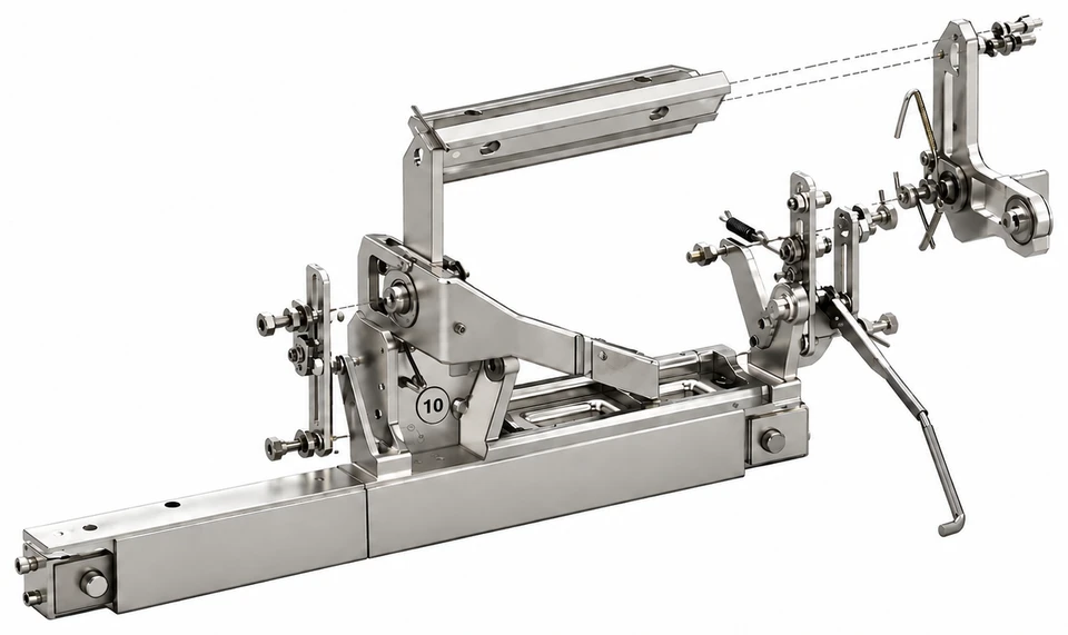 Himson cradle and traverse box assembly