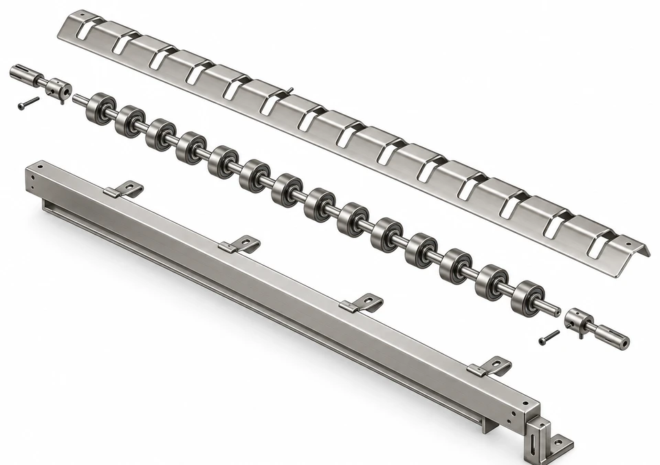 Aalidhra yarn oil roller assembly